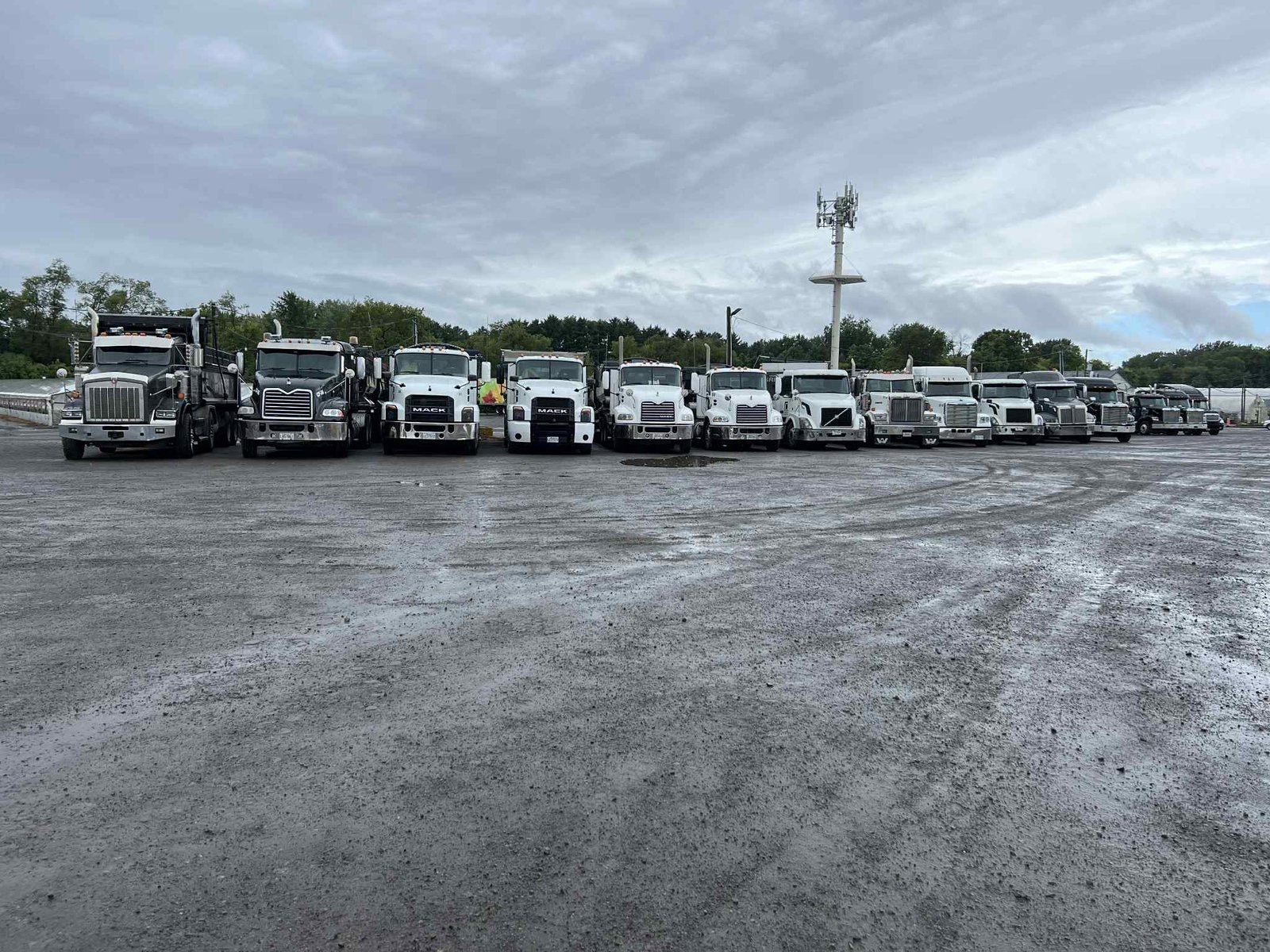 Flotte de camions de livraison de vrac